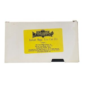 Old Town Magic Shops Instant Magic You Can Do Volume 1 VHS Tape‎